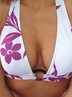 Teen poses on her balcony