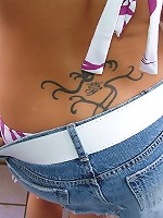 Teen poses on her balcony