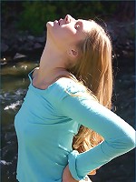 Allison stripping out by the river