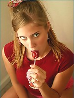 Allison really enjoys her lolipops