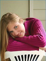 Allison flashing out on balcony