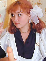 Horny school-girl fucking