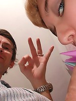 Pigtailed blonde fucking