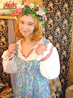 Lovely teen with toys