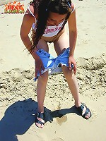 Crazed teen posing naked