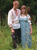 Russian girl fucking outdoors