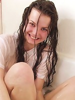 Teen bathing being dressed