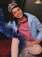 Cute actress after the play