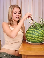 Cheeky Teen with watermelon