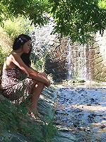 This extra busty teen can have any man she wants in Dorf, but today she`s all alone and more than happy to take care of her sexual desires all by herself.