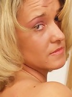 Busty blond MILF gets her big titties fucked and jizzed!