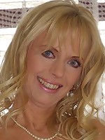 Horny older blonde housewife cleans her husbands cock!