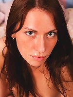 Hot teeny gives her first handjob and takes a messy cumshot right on her pretty face