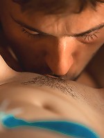 Smokey Clarinets, Louisiana jazz, black stripes, china doll skin contrasted against charcoal leather and a throaty honey blonde babe, getting her nipples tongued and her cleft savored. What's not to love? This scene has it all a 60s retro feel, oral play and cum sparkled breasts. Nicely lit and edited too. A very tasteful piece of Babes B/G erotica