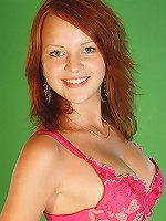 Sexy redhead teen posing