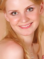 Sexy blonde teen posing