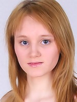 Natural redhead girl shows off her naked tight body