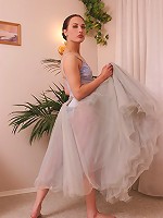 Lovely ballet dancer exposes her flexible and sensual body