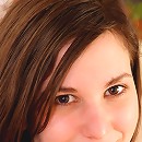 Toothbrush inserted in tight cunt