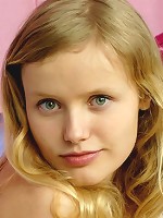 Girl caressing her body all over