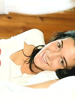 Exposing teen in front of window