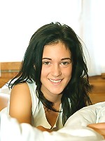 Exposing teen in front of window