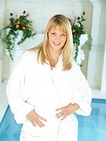 Teenage blonde at the public pool