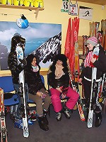 Blindfolded beauty touching clits