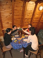 Blindfolded beauty touching clits