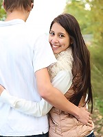 Pretty cutie fucked on the stairs