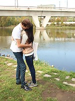 Publicly screwing in a stairwell