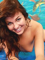 Teenage beauty takes off panties