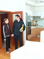 Dude banging her teen brains out