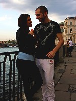 Teenage cutie riding his big cock