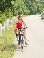 Innocent girl sucks a hard boner