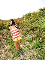 Beautiful teenager strokes snatch