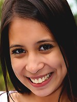 Beautiful teenager strokes snatch