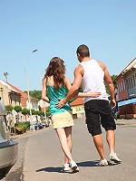 Fellow pounding her tight snatch