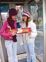 Two hot lesbian teenagers banging