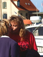 Very hot teenage lesbian blondes