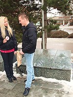 Chick riding his tasty beefstick