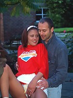 Horny cutie snorkeling his boner