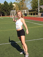 Sport loving teenager masturbates