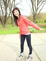 Chick playing with his hard boner