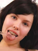 Pretty hot skittish teenage chick