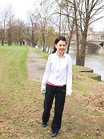 Girl showing her attractive body