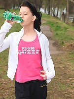 Girl showing her attractive body