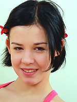 Very hairy brunette petting cooch