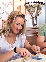 Lucky guy drilling a teen beauty