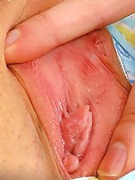 Cute teenager reaching an orgasm